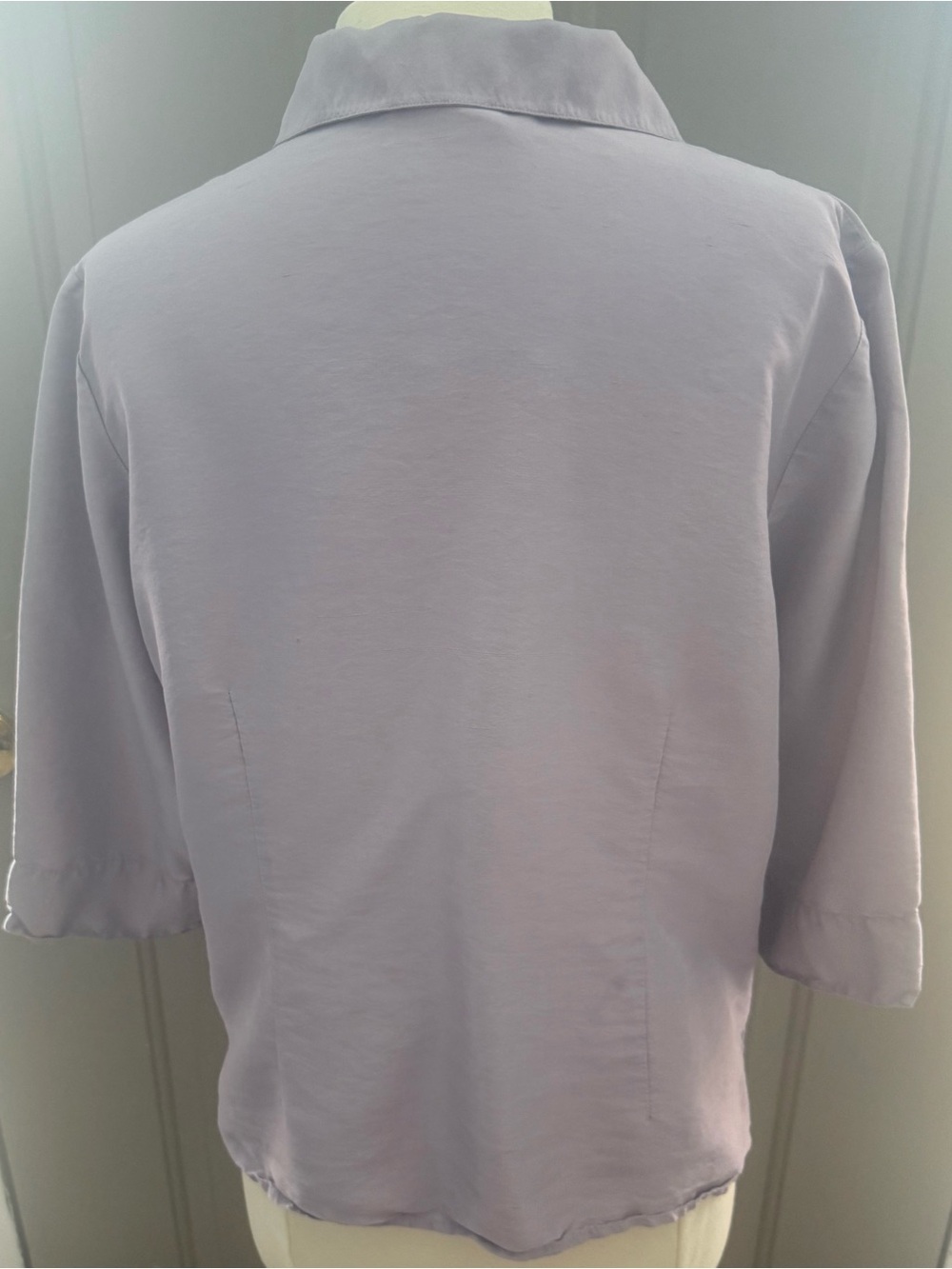 Lavender Button-Up Collared Shirt by Coldwater Creek - Picture 4 of 5